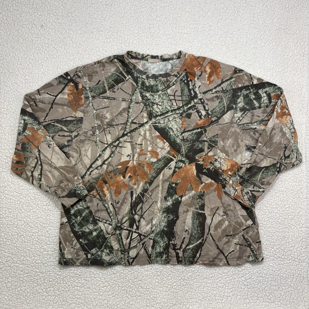 Outfitters Ridge‎ Camo T-shirt Mens 3XL Camouflage Fusion 3D Hunting Long Sleeve